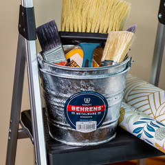 Behrens Metalware Classics 5-quart BPA-Free Metal Silver General bucket