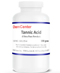 Tannic Acid, Ultra Pure, Powder, 99% min., 100 grams