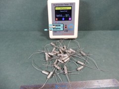 Unknown Make PIO? Capacitors 4.7uf 25V Qty 30 NOS Axial Leads
