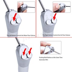 Dental 1:5 Increasing Handpiece Contra Angle LED Fit KAVO NSK Electric Motor AAA