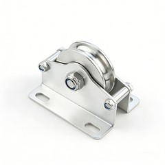 1 PC Silver Stainless Steel U Shaped Guide Wheel Industrial Pulley for Machinery