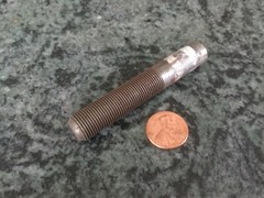 straight arbor holder machine shop blank 1/2 inch to 1/2-24 thread 1 3/4 long
