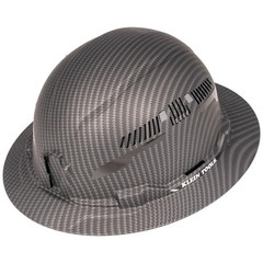 Klein Tools 60626 Vented Full Brim KARBN Hard Hat Type 1 Class C 4-Point