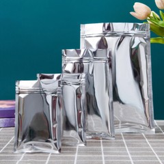 Foil Zip Lock Seal Bags Resealable Zipper Lock Pouches Food Grade Aluminium Foil