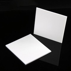 PTFE White Sheet 0.5mm to 30mm Thick Various Sizes 100mm to 300mm