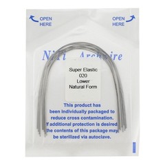 10-100x Dental Ortho Arch Wire Niti Super Elastic Round Rectangular Natural Form
