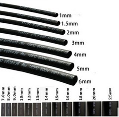 15ft Heat Shrink Tubing Tube Black 0.6/0.8/1/1.5/2/2.5/3/4/5/6/7/8/9~10mm 2:1