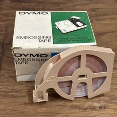 Vintage Box of Dymo Embossing Tape 1/4” x 36’ Orange 1967 For Desk Tapewriters