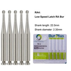 WAVE Dental Round Latch Carbide Bur RA 1 2 3 4 5 6 7 8 Midwest LA For Slow Speed