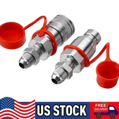1/2″ Flat Face Skid Steer Hydraulic Quick Connect Coupler Set 1/2″ (#8) JIC Bulk