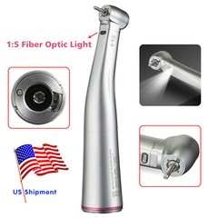YBB Dental Low Speed Handpiece 1:5 (Fiber Optic) Contra Angle 1:1 LED Self Power