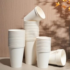 100 Count 12 Oz Paper Cups, Hot Paper Coffee Cups 12 Oz, Leak-Proof Disposable C