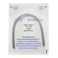 Dental Orthodontic Arch Wire Niti Super Elastic Round Rectangular Ovoid Natural