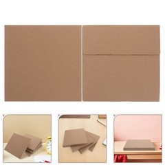 10Pcs Kraft Paper Cardboard Boxes for Shipping Albums Drawings and Documents