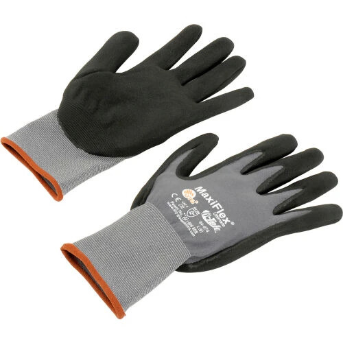 PIP 34-874 MaxiFlex Ultimate Nitrile Micro-foam 1 Pair Gloves Large – Grey/Black