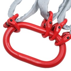 Four Leg Bridle Web Sling 5ft 6600lbs Lifting Slings with G80 Grab Hooks