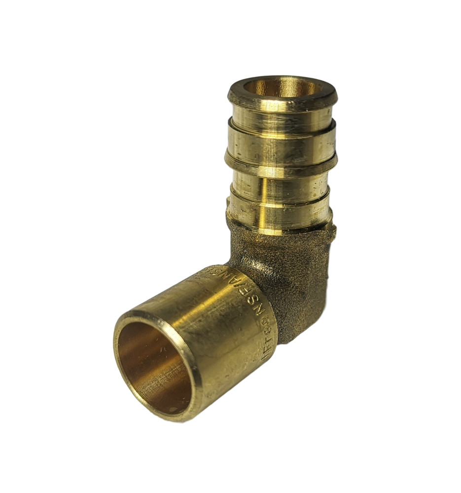 25 Pcs. 3/4″ Pex A Male Sweat Elbow, 3/4″ Expansion Male Sweat Elbow 30-1-2=25