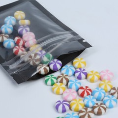 100 Flat Clear/Black Poly Reclosable QuickQlick™ Bags 6.5x9cm (2.5×3.5″)
