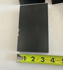 4 pcs King Starboard 1 inch thick Black 3” x 5”
