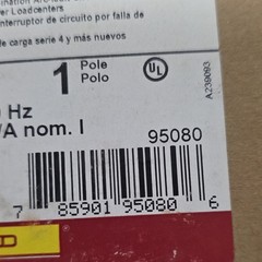 Square D Homeline HOM115PCAFI Plug-On Neutral AFCI Breaker 15A 1P 120V