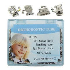 Tubo bucales de ortodoncia Dental Buccal Tube Convertible 1st Molar MBT Roth 022