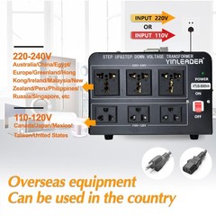 5000W Voltage Converter Transformer Step Up 110V-120V to220V-240V or Step Dow…