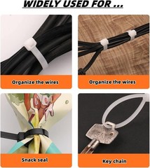 18 Inch Zip Ties Double Sided Toothed,75 LBS Tensile Strength Heavy Duty Cabl…