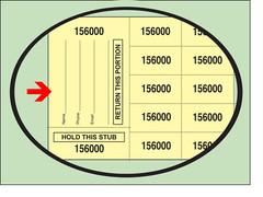500 Chinese Auction Tickets -with Buyer’s Name, Email & Phone – FREE SHIPPING