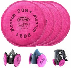 2091 P100 Replacement Particulate Filters Respirator for6000 6200 6800 7000 FF-4