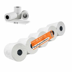 (5 Rolls) 2 1/4 x 85 Thermal Paper Receipt Rolls 2.25 x 85 ft, 5 ROLLS, white