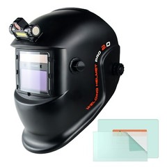 Solar-Powered True Color Auto-Darkening Welding Helmet for TIG, MIG, and ARC