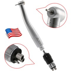 1-5Pcs Dental High Speed Handpiece 4 Hole Quick Coupling Standard Head