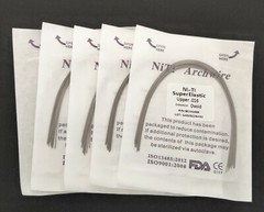 Dental Orthodontic Super Elastic Wire Niti Round Arch Wires Ovoid Form