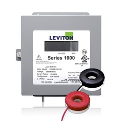 Leviton 1K240-1SW Series 1000 120/240V 100A 1P3W Indoor Kit 2 Solid Core CTs,