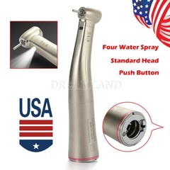 LED Dental Electric Handpiece 1:5 Contra Angle Fiber Optic High Speed
