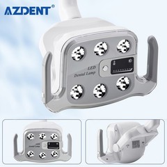 Dental 6 LED Lamp Oral Light Lamp For Unit Chair with LCD Display 3Yellow+3White