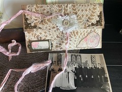 Love Letter Junk Journal Pouch Lot Of 7 Handmade Shabby Chic