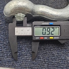 WLL 6-1/2 Ton 7/8 in. Forged Carbon Steel Shackle Without Pin
