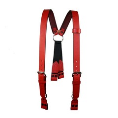 Boston Leather FF Suspenders XL Red with snap attachment