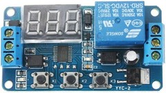 Adjustable DC 12V Time Delay Relay Module with LED Display, 0.1 Sec to 999 Min