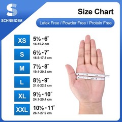 Schneider Nitrile Exam Gloves, 4 Mil, Blue, Small 100-ct Box, Gloves Disposa…