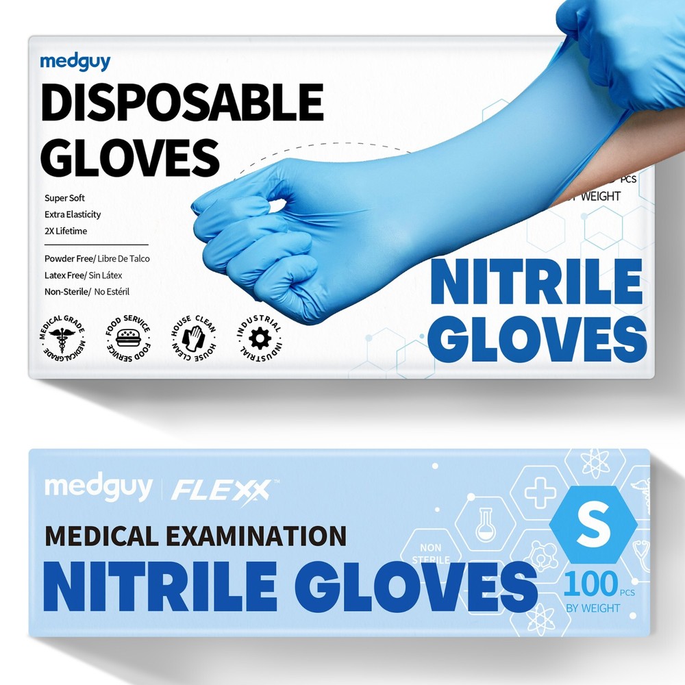 4.5Mil Nitrile Disposable Gloves Powder Free Food Safe Cooking Glove 100/1000 Pc