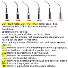 Dental Ultrasonic Piezo Scaler Tips fit EMS Woodpecker / DTE SATELEC CE FDA