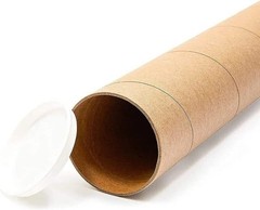 50 – 2″ x 26″ Round Cardboard Shipping Mailing Tube Tubes With End Caps