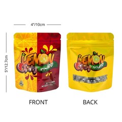 100Pcs 3.5g Smell Proof Zip Seal Mylar Bags Resealable Food Candy Storage Pouch