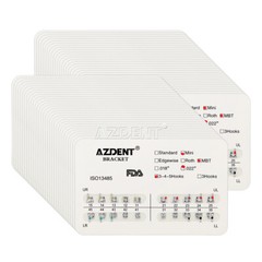 1-1000X AZDENT Dental Ortho Metal Bracket Mini MBT 022 345 With Hooks 20pcs/pack