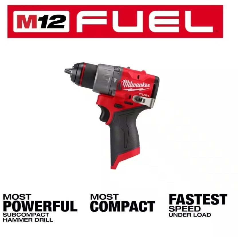 Milwaukee M12 FUEL 1/2 Inch Hammer Drill/Driver 3404-20 (Tool Only) ** NEW **