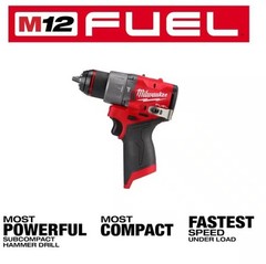 Milwaukee M12 FUEL 1/2 Inch Hammer Drill/Driver 3404-20 (Tool Only) ** NEW **