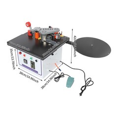 1200W Portable Edge Bander Machine Double Side Gluing Wood Banding Machine 110V