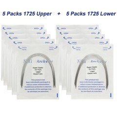 100Pcs Dental Orthodontic Arch Wire NiTi Stainless Steel Ovoid Round Rectangular